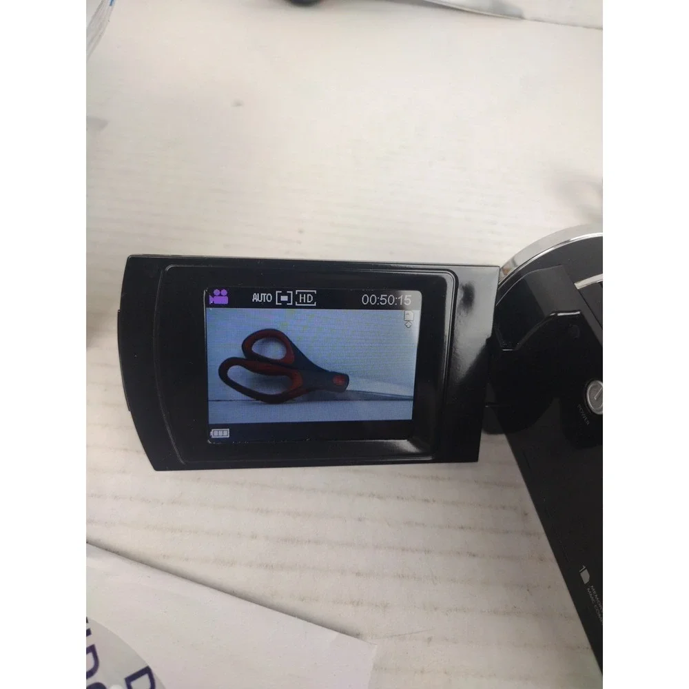 Emerson EVC720 HD 720p Digital Camcorder Tested Working W/Box and Manual